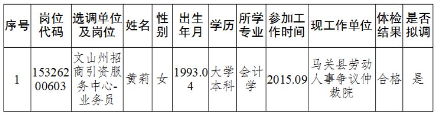 文山州投資促進(jìn)局公開選調(diào)工作人員擬選調(diào)人員名單.jpg